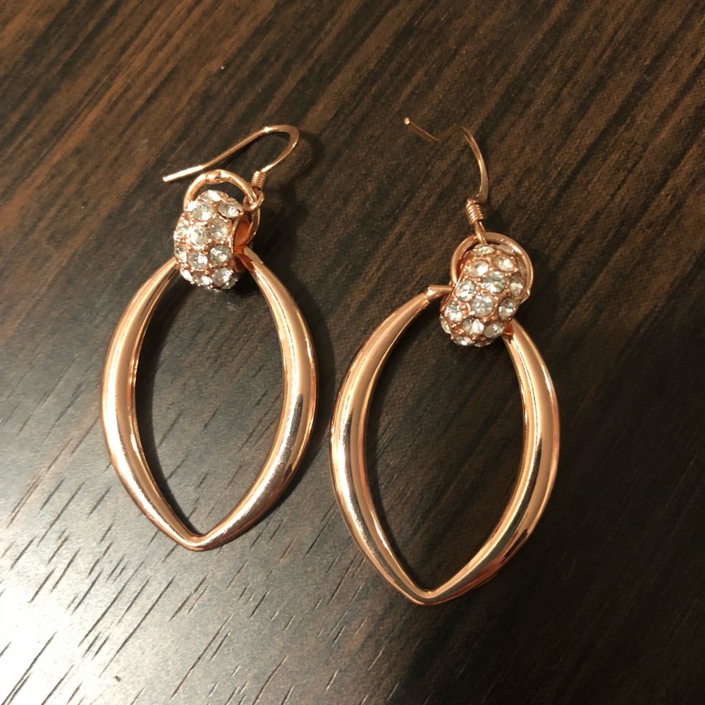 Rose gold earrings